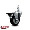 Service Caster 3.5'' Black Polyurethane Wheel Swivel 7/8'' Square Stem Caster with Brake SCC-SQ20S3514-PPUB-BLK-PLB-78 - alternate 2